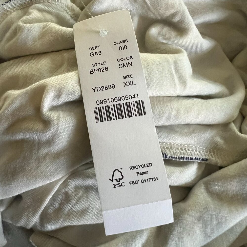 J.CREW‎ XXL FormKnit One-Shoulder Top Striped Elbow Sleeve Stretch Modal Knit - Picture 5 of 10